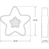 Lubinis šviestuvas Syntron LED Baby Rožinė Lamp 44W + Pilot DL-H03