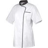 Short-sleeeve jacket, baltas, pilkas border, M, Expression