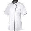 Short-sleeeve jacket, baltas, pilkas border, XXXL, Expression