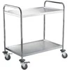Waiters trolley, two-shelf, screw-mounted