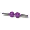 SISSEL® Spiky Twin Roller masažuoklis, violetinis