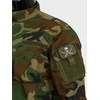 Mil-Tec OD PVC SKULL W.SWORDS 3D PATCH W.HOOK&amp;LOOP CLOS.