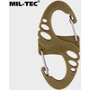 Karabinai Mil-Tec S-hook, 10vnt., Coyote