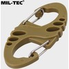 Karabinai Mil-Tec S-hook, 10vnt., Coyote