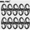 Mil-Tec S-Hook snap hook set - Juodas