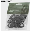 Mil-Tec S-Hook snap hook set - Juodas