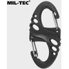 Mil-Tec S-Hook snap hook set - Juodas