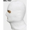 Kepurė Mil-Tec Balaklava balta 3 skylės iš akrilano