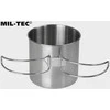 Mil-Tec nerūdijančio plieno puodelis 600 ml (VIELINĖ RANKENA)