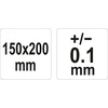 YATO kampamatis su liniuote 150x200mm YT-72141