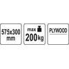 YATO Vežimėlis PLATFORMA TRANSPORTOWA 200kg