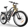 Elektrinis dviratis Cysum M900 Plus, 26", 1000W, 17Ah Panasonic/LG, baltas
