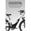 Elektrinis dviratis Cysum Panda, 27,5", 500W, 14Ah, juodas