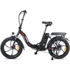 Elektrinis dviratis Fafrees F20 20", juodas, 250W, 16Ah