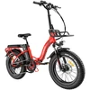Elektrinis dviratis FAFREES F20 Max, 20", raudonas, 500W, 22,5Ah