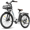 Elektrinis dviratis Fafrees F26 Lasting, 26", baltas, 250W, 20,3Ah