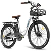 Elektrinis dviratis Fafrees F26 Lasting, 26", baltas, 250W, 20,3Ah