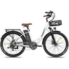 Elektrinis dviratis Fafrees F26 Lasting, 26", baltas, 250W, 20,3Ah