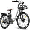 Elektrinis dviratis Fafrees F26 Lasting, 26", pilkas, 250W, 20,3Ah