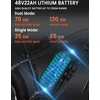 Elektrinis dviratis Gunai GN88, 26", 2000W, 22Ah, juodas