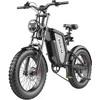Elektrinis dviratis Gunai MX25, 20", 1000W, 25Ah, juodas