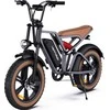 Elektrinis dviratis HappyRun G60, 20", 750W, 18Ah, pilkas