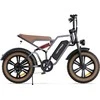 Elektrinis dviratis HappyRun G60, 20", 750W, 18Ah, pilkas