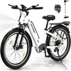 Elektrinis dviratis Hitway BK16, 26", 250W, baltas