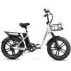 Elektrinis dviratis Samebike C05 Pro, 20", 500W, 13Ah, baltas