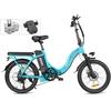 Elektrinis dviratis Samebike CY20, 20", 350W, 12Ah, mėlynas