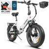 Elektrinis dviratis Samebike LOTDM200, 20", 750W, 13Ah, baltas