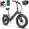 Elektrinis dviratis Samebike LOTDM200, 20", 750W, 13Ah, pilkas
