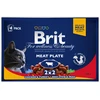 Drėgnas Kačių Maistas - BRIT Premium Cat Meat Plate, 4x100g