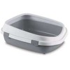 STEFANPLAST tualetas QUEEN, balta/pilka 55x71x24,5cm [86164]