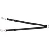 Trixie Pavadis premium dviems šunims XS-M 40 - 70 cm / 15 mm, juodas