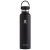 Gertuvė Hydro Flask Standard Mouth Flex šiaudelio formos vandens buteliukas, 700 ml – Juodas