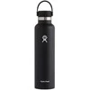Gertuvė Hydro Flask Standard Mouth Flex šiaudelio formos vandens buteliukas, 700 ml – Juodas