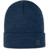 Kepurė Mėlyna gorro BUFF MERINO HEAVYWEIGHT BEANIE SOLID NIGHT Mėlynas