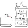 Reisenthel kosmetyczka toiletbag XL twist sidabrinis