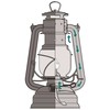 Žibalinė lempa Feuerhand Hurricane: Spalva - Anthracite Gray