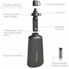 Gertuvė Life Straw „Lifestraw Peak“ serijos sulankstomas buteliukas su spaudimu, 1000 ml, tamsiai pilkas