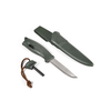 Carruzzo Morakniv "Light My Fire FireKnife" žalios spalvos peilis su akmenukais