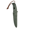 Carruzzo Morakniv "Light My Fire FireKnife" žalios spalvos peilis su akmenukais