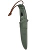 Carruzzo Morakniv "Light My Fire FireKnife" žalios spalvos peilis su akmenukais