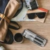 Monbento Rinkinys Travel Cutlery Slim Box juoda