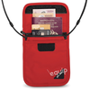 Kaklo piniginė Pacsafe Coversafe X75 su RFID apsauga nuo vagysčių, pilka spalva