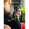 Termo puodelis Contigo West Loop 2.0 470 ml „Glamour Gėlės – Juodas”