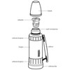 Thermos Termos turistinis TH-180010 1.2 l Juodas
