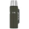 THERMOS 1,2l thermos flask with cup holder - army žalias