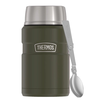 Thermos 710 ml maisto termosas su sulankstomu šaukštu ir puodeliu TERMOSAS - armijos žalias